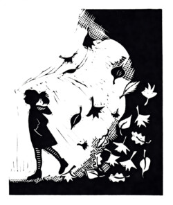 All About The Leaves And Her Big Coat All About The Leaves And Her Big Coat